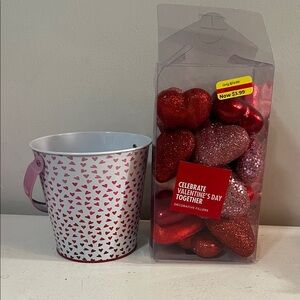 Valentine's Day Heart Bucket and Filler Set